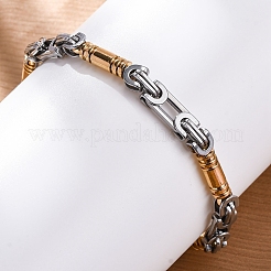 201 byzantinische Kettenarmbänder aus Edelstahl&nbsp;BJEW-B078-153GP