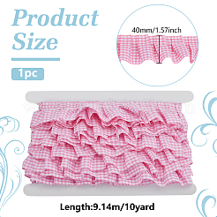 10 Yards Polyester Rüschen Plissee Tartan Spitzenband&nbsp;OCOR-PH0005-22B