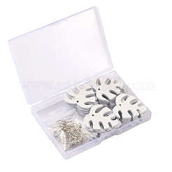 DIY-Sets zum Herstellen von baumelnden Ohrringen mit Monstera-Blättern&nbsp;DIY-TA0008-38