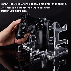 Zusammengebaute Gamepad-Controller-Displayständer aus Acryl&nbsp;ODIS-WH0001-27