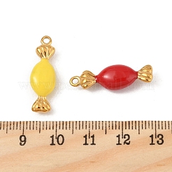 304 Edelstahl-Emaille-Anhänger&nbsp;STAS-P396-23G-M
