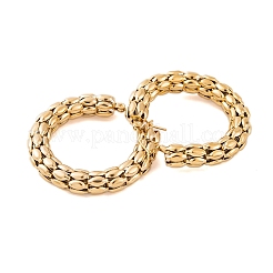 Orecchini a cerchio in acciaio inossidabile 304 placcati ioni (ip) per donna&nbsp;EJEW-P279-17D-G