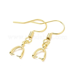 Cremagliera in ottone placcatura ganci orecchino&nbsp;KK-F839-025B-G