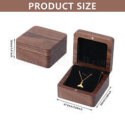 Magnetische Geschenkbox zur Aufbewahrung von Schmuckanhängern aus Holz&nbsp;CON-WH0095-78A