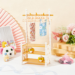 Zufällige farbe kunststoff puppe kleidung schuhregal&nbsp;AJEW-WH0332-35B