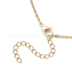 Collana con sacchetto in macramè in acciaio inossidabile 304 per pepite di pietre preziose&nbsp;NJEW-JN05525-01