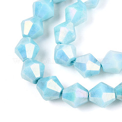 Brins de perles de verre électrolytiques anti-ternissement&nbsp;GLAA-T025-8mm-12D