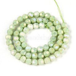 Fili di perle di vetro galvanizzate anti-ossidazione&nbsp;EGLA-T021-6mm-15-10