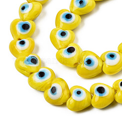 Chapelets de perles vernissées manuelles&nbsp;LAMP-N029-010J