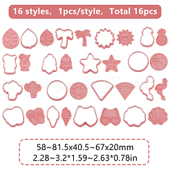 16 stücke 2 arten pp sommer strand thema kunststoff ausstechformen&nbsp;DIY-HY0002-80