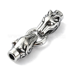 Anneaux de porte à ressort en acier inoxydable 304 de style tibétain&nbsp;FIND-Z046-04AS-04