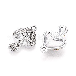 Colgantes de rhinestone de aleación de chapado en rack&nbsp;PALLOY-T091-26M-P