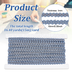 Bordure en dentelle polyester tressée&nbsp;OCOR-WH0079-23C