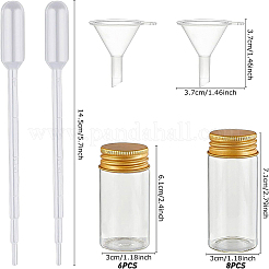 Recipientes de almacenamiento de vidrio redondos para cosméticos&nbsp;GLAA-BC0001-12A