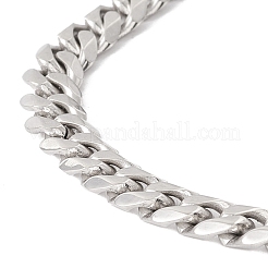 Anlaufgeschütztes Armband aus kubanischen Gliederketten aus Edelstahl 304 für Männer und Frauen&nbsp;STAS-E001-06P