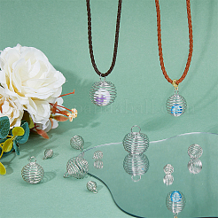 80 Stück 4 Stile Eisenperlenkäfig-Anhänger&nbsp;IFIN-HY0001-08