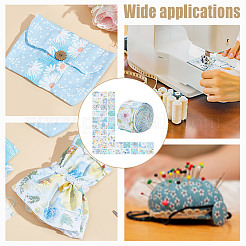 Baumwollstoffe mit Blumenmuster&nbsp;DIY-WH0588-11B
