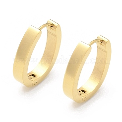 Boucles d'oreilles créoles ovales en acier inoxydable 304 pour femmes&nbsp;EJEW-C096-66G