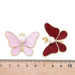 Placage de rack pendentifs en zircone cubique clair en laiton&nbsp;KK-S381-15G