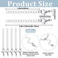 Extensor de cadena de acero inoxidable 304 de 30 hebra&nbsp;STAS-BM0001-06