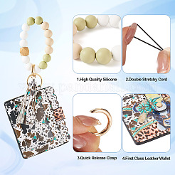 Porte-clés en perles de silicone&nbsp;KEYC-TAC00020