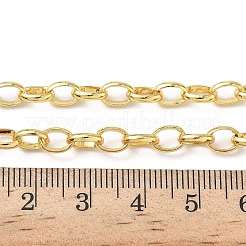 5 mm lange Messing-Kabelkettenhalsketten für Damen&nbsp;NJEW-K271-05G