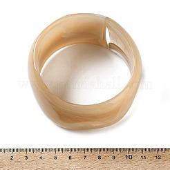 Bracelets en acrylique bicolores&nbsp;BJEW-F538-02B
