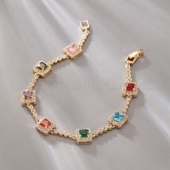 Braccialetti tennis colorati da donna con zirconi cubici&nbsp;XZ3226-1