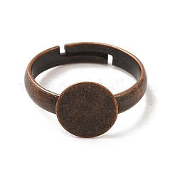 Colore misto in ottone regolabile risultati anello pad&nbsp;EC541-14-M