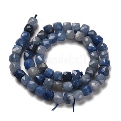Natürliche blaue Aventurin (gefärbt und erhitzt) Perlenstränge&nbsp;G-H078-C22-01