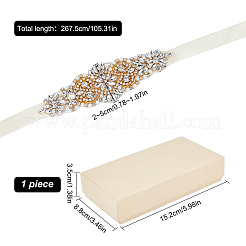 Cintura da sposa per abito da sposa&nbsp;AJEW-CP0004-62B