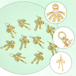 10pcs latón micro pavé colgantes de circonita cúbica&nbsp;KK-BBC0028-04