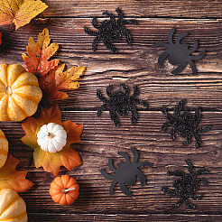 40 autocollant en tissu non tissé pour décorations d'Halloween&nbsp;AJEW-GF0005-06