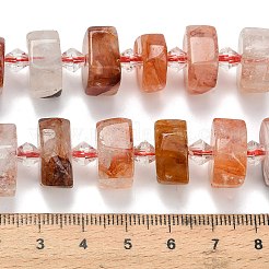 Natürliche eisenhaltige Quarzperlenstränge&nbsp;G-L642-H12-7x14mm