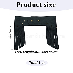 Ceintures à pompons en faux daim givré pour jeans habillés&nbsp;AJEW-WH20816-016A