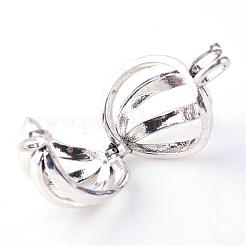 Pendentifs de cage en laiton&nbsp;KK-S751-064AS