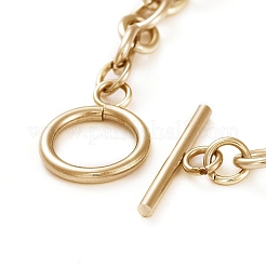 Bracelets unisexes en acier inoxydable 304 avec chaîne en câble&nbsp;X-BJEW-P245-39G