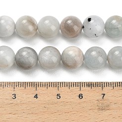 Natürliche Aquamarin Perlen Stränge&nbsp;G-F591-29A-10mm-02