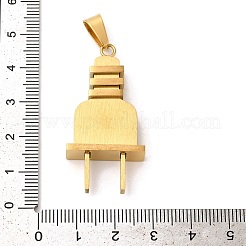 PVD-Vakuumbeschichtung 304 Edelstahlanhänger&nbsp;STAS-L081-041G-1