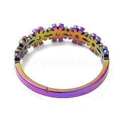 Bague réglable en acier inoxydable 304 avec placage ionique (IP) pour femme&nbsp;RJEW-M149-37RC