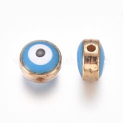 Perline in smalto acrilico&nbsp;ACRC-WH0001-01B