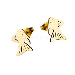 Orecchini a bottone in acciaio inossidabile 304 per donna&nbsp;WGC8BC2-01