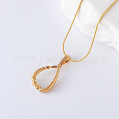 Collier avec pendentif en forme de larme en acier inoxydable pour femme&nbsp;FR3080