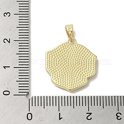 Muschelanhänger aus Messing mit Pavé-Fassung&nbsp;KK-I708-09A-G