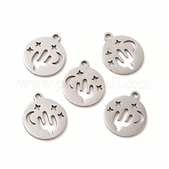 Anlaufgeschützte Charms aus Edelstahl 201&nbsp;STAS-E188-10P