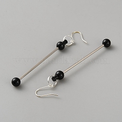 Orecchini pendenti in ferro e acciaio inossidabile 201&nbsp;EJEW-WH20006-12N