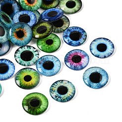 Cabochons en verre transparent imprimé&nbsp;GL-CBAA22A-16