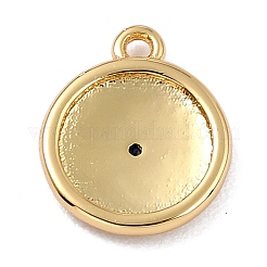 Adornos de latón micropavé de circonia cúbica&nbsp;ZIRC-I054-13G-03