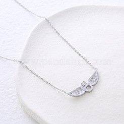 Halskette mit Diamantanhänger und Kristallen&nbsp;MJ3071