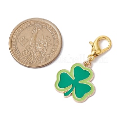 16 pièce 16 styles de décoration de pendentif en alliage émaillé sur le thème de la Saint-Patrick&nbsp;HJEW-JM02385